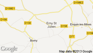 Plan de Erny-Saint-Julien