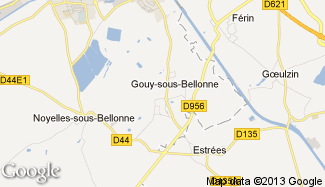 Plan de Gouy-sous-Bellonne