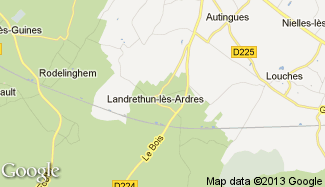 Plan de Landrethun-lès-Ardres