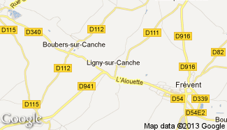 Plan de Ligny-sur-Canche