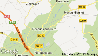 Plan de Recques-sur-Hem