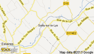 Plan de Sailly-sur-la-Lys