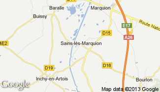 Plan de Sains-lès-Marquion