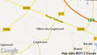 Plan de Villers-lès-Cagnicourt