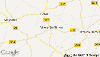 Plan de Villers-Sir-Simon