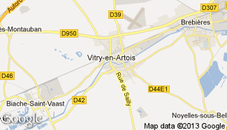 Plan de Vitry-en-Artois