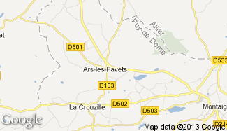 Plan de Ars-les-Favets