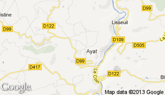 Plan de Ayat-sur-Sioule