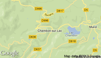 Plan de Chambon-sur-Lac