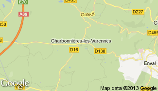 Plan de Charbonnières-les-Varennes