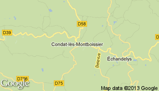 Plan de Condat-lès-Montboissier