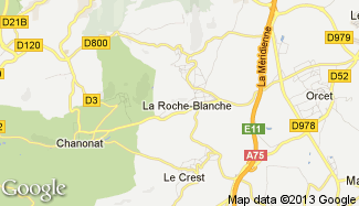 Plan de La Roche-Blanche