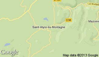 Plan de Saint-Alyre-ès-Montagne