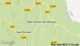 Plan de Saint-Clément-de-Valorgue