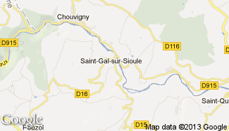 Plan de Saint-Gal-sur-Sioule