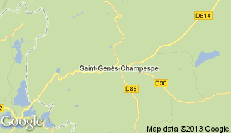Plan de Saint-Genès-Champespe