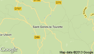 Plan de Saint-Genès-la-Tourette