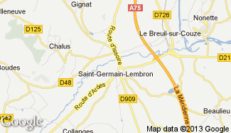 Plan de Saint-Germain-Lembron