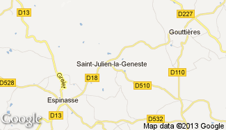 Plan de Saint-Julien-la-Geneste