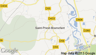 Plan de Saint-Priest-Bramefant