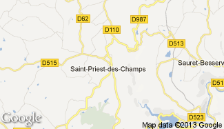 Plan de Saint-Priest-des-Champs