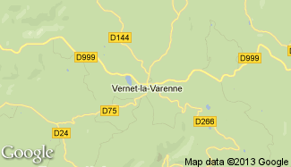 Plan de Vernet-la-Varenne