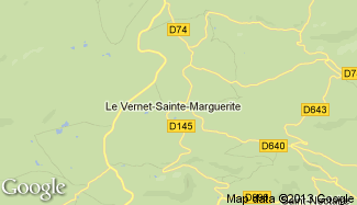 Plan de Le Vernet-Sainte-Marguerite