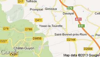 Plan de Yssac-la-Tourette