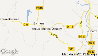 Plan de Aroue-Ithorots-Olhaïby