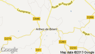 Plan de Arthez-de-Béarn