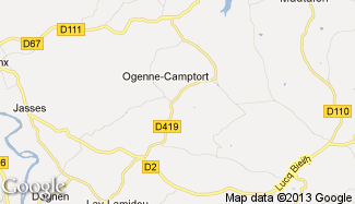 Plan de Ogenne-Camptort