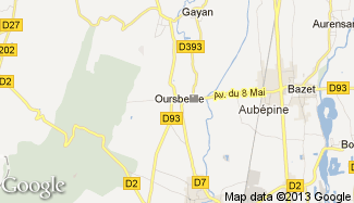 Plan de Oursbelille