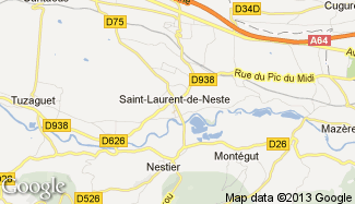 Plan de Saint-Laurent-de-Neste