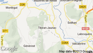 Plan de Tibiran-Jaunac