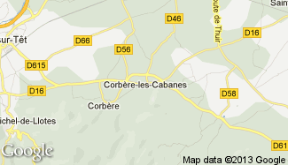 Plan de Corbère-les-Cabanes