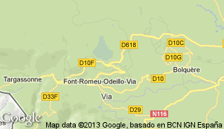 Plan de Font-Romeu-Odeillo-Via