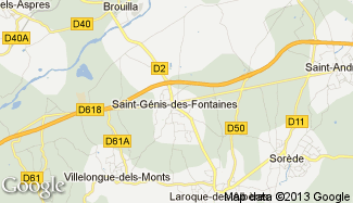 Plan de Saint-Génis-des-Fontaines