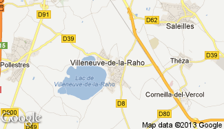 Plan de Villeneuve-de-la-Raho