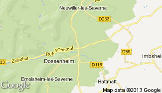 Plan de Dossenheim-sur-Zinsel