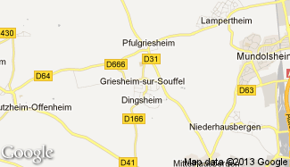 Plan de Griesheim-sur-Souffel