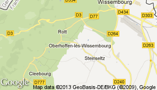 Plan de Oberhoffen-lès-Wissembourg
