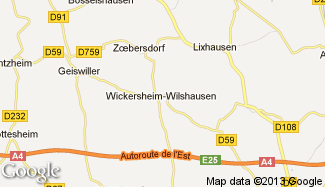 Plan de Wickersheim-Wilshausen