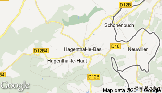 Plan de Hagenthal-le-Bas