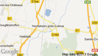 Plan de Herrlisheim-près-Colmar