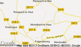 Plan de Michelbach-le-Haut