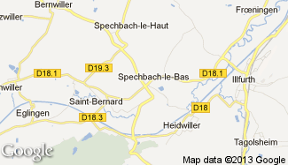 Plan de Spechbach-le-Bas