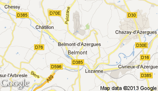 Plan de Belmont-d'Azergues