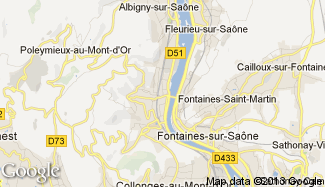 Plan de Couzon-au-Mont-d'Or