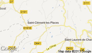 Plan de Saint-Clément-les-Places