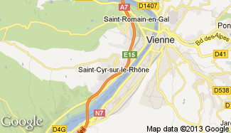 Plan de Saint-Cyr-sur-le-Rhône